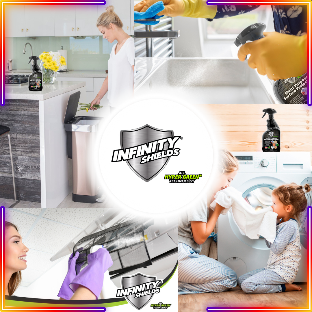 Infinity Shields® Multi-Purpose Surface Protectant - Prevents & Blocks Staining From Mold & Mildew Longest-Lasting 32 oz