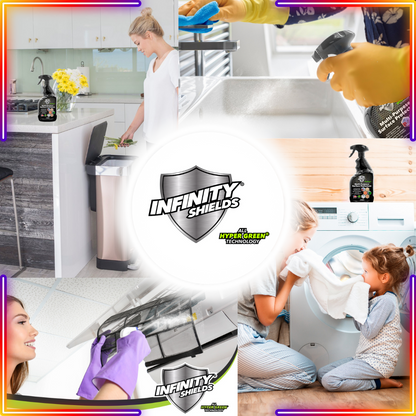 Infinity Shields® Multi-Surface Bathroom Protectant | Prevents & Blocks Staining From Mold & Mildew Longest-Lasting 1 Gallon Scented