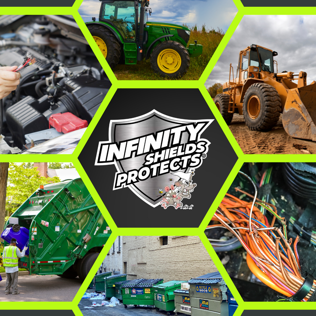 Infinity Shields Protects™ Pest Olfactory Deterrent & Odor Eliminator - 65 oz Hose Rinse Concentrated (Peppermint)