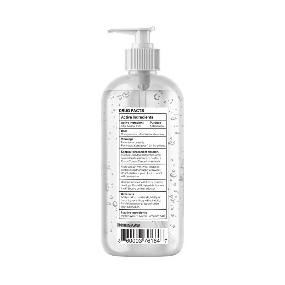 Paquete de 4 gel desinfectante antibacteriano para manos Infinity Shields® con aloe - Fuerza profesional, deja las manos limpias e inodoro 32 oz (paquete de 4)