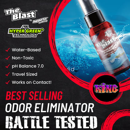 The Blast™ Smoke & Odor Eliminator | 6 Pack Sleeve | 1.67oz Mini Mist Sprayers Orange