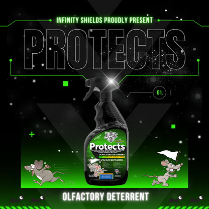 Infinity Shields Protects™ Pest Olfactory Deterrent & Odor Eliminator - 1 gallon (Peppermint)