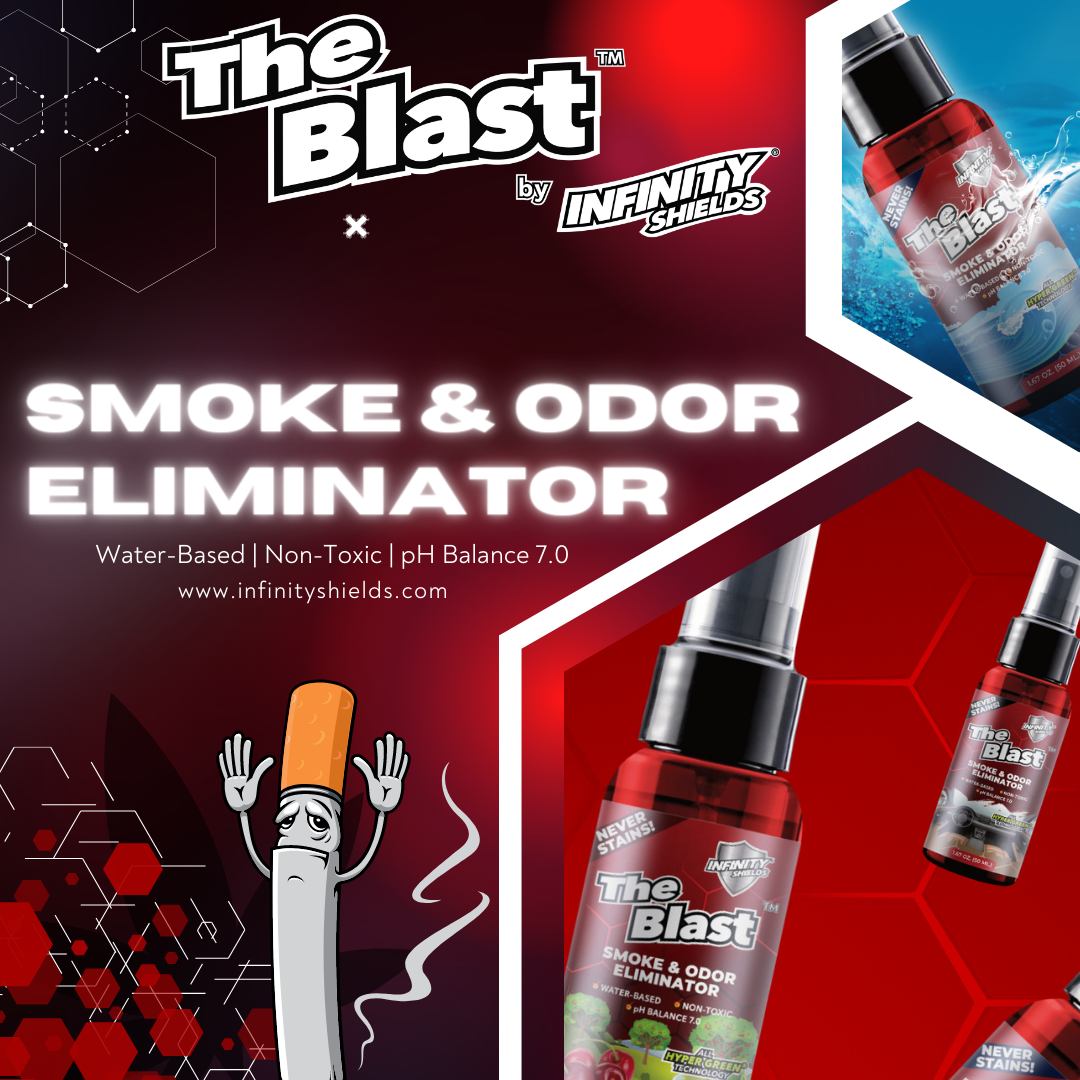 The Blast™ Smoke & Odor Eliminator | 6 Pack Sleeve | 1.67oz Mini Mist Sprayers Orange